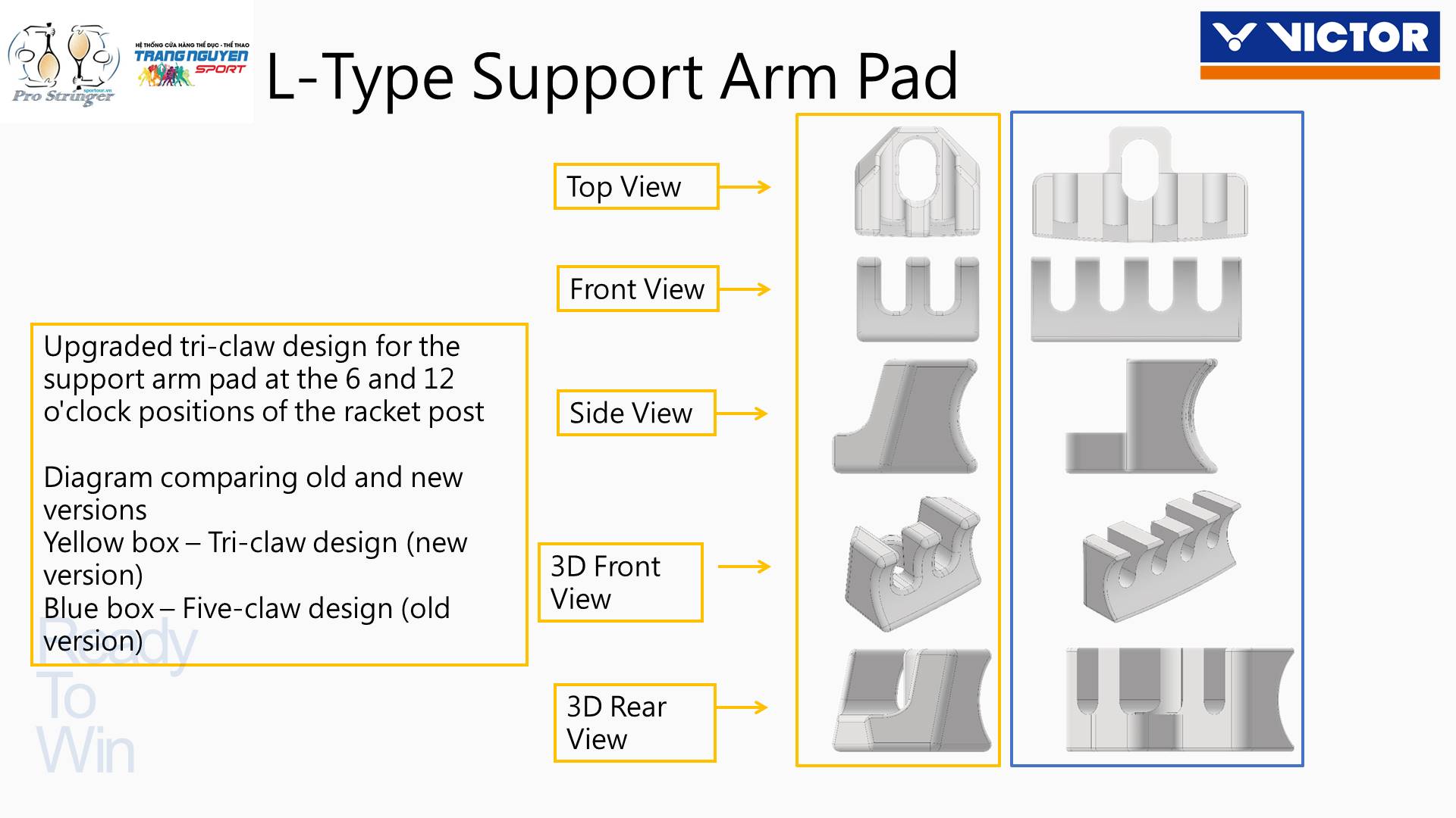 Máy Căng Vợt Victor C-7032 GT AF Màu Trắng/Xanh - Chuyên Cầu Lông