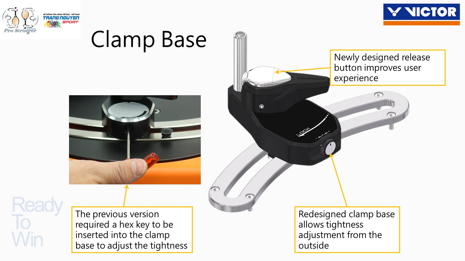Máy Căng Vợt Victor C-7032 GT AF Màu Trắng/Xanh - Chuyên Cầu Lông