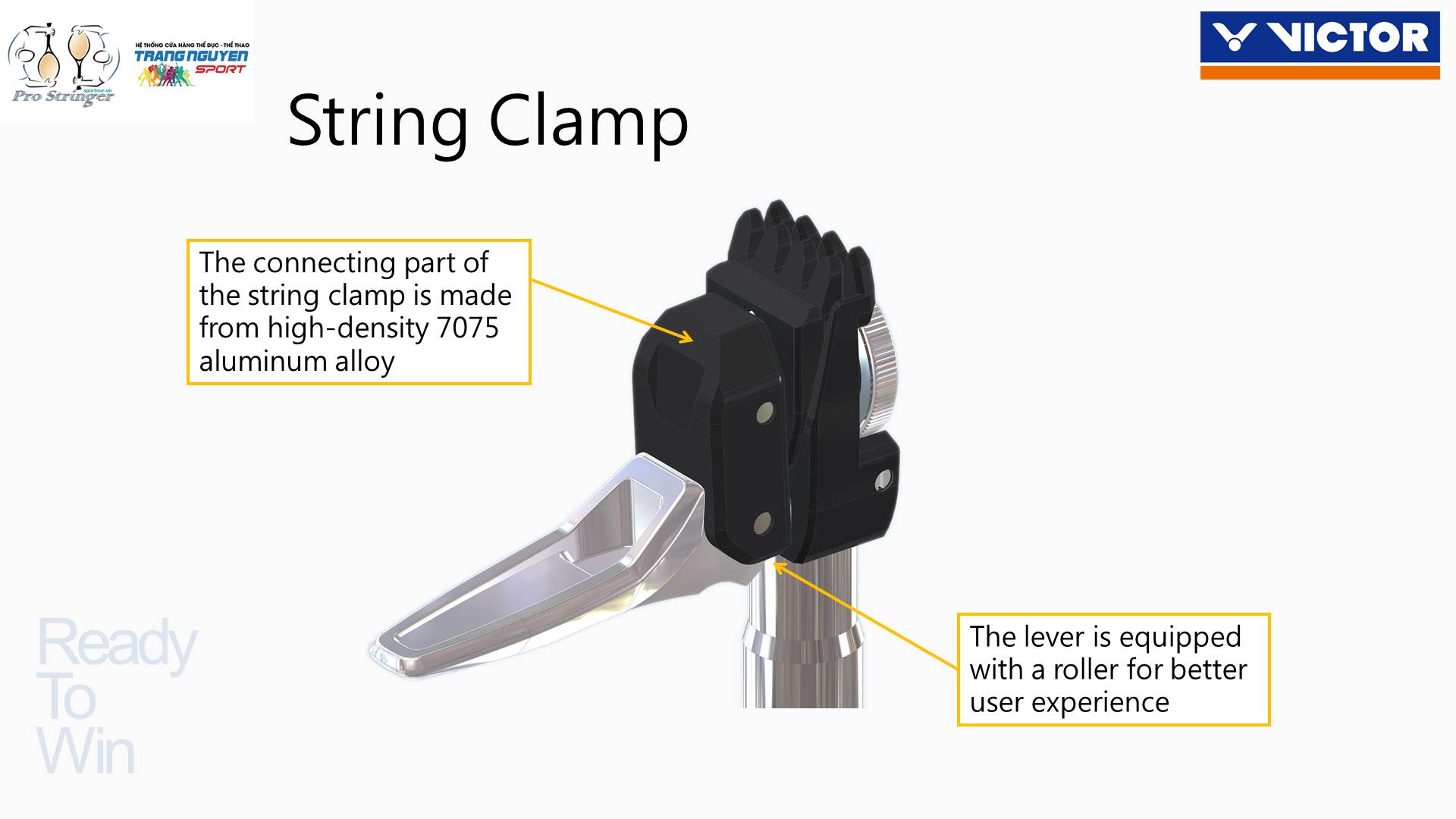 Máy Căng Vợt Victor C-7032 GT AF Màu Trắng/Xanh - Chuyên Cầu Lông