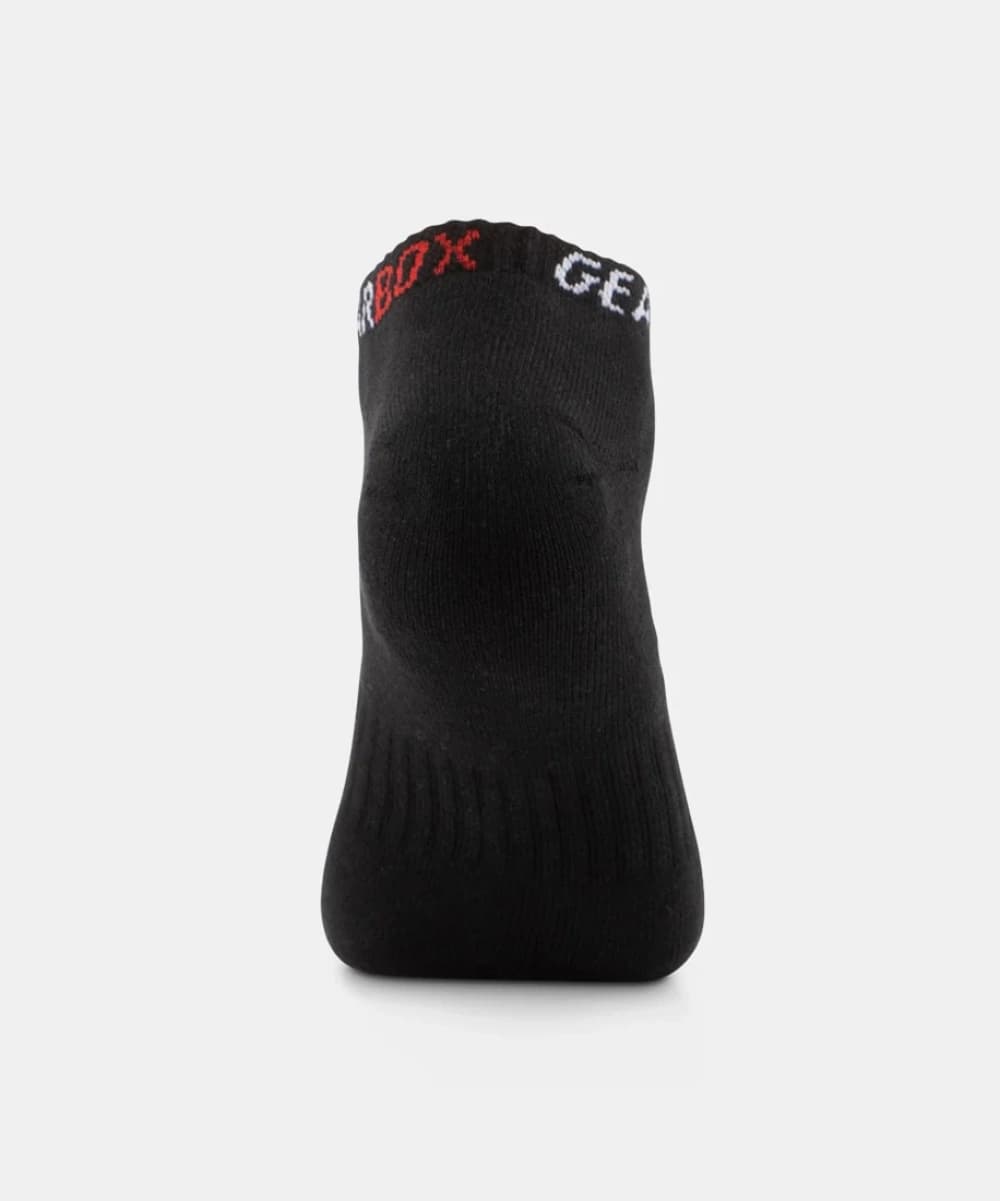 Tất Chơi Pickleball Phối Màu Đen Đỏ Trắng - Gearbox No-Show Socks