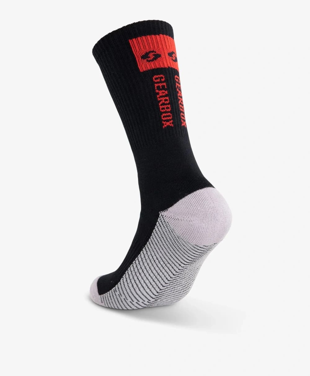 Tất Chơi Pickleball Phối Màu Đen Xám - Gearbox Crew Socks