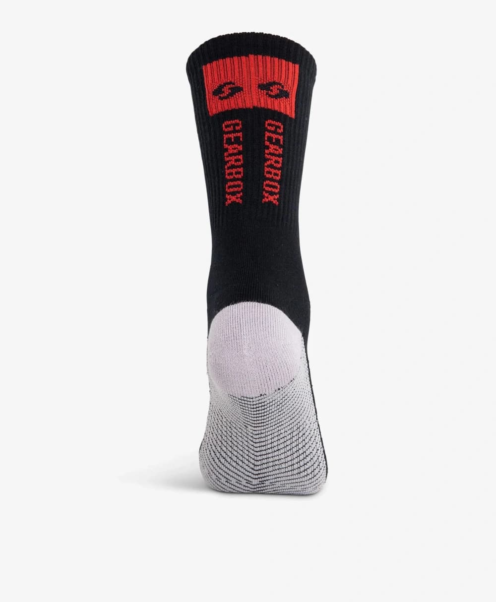Tất Chơi Pickleball Phối Màu Đen Xám - Gearbox Crew Socks