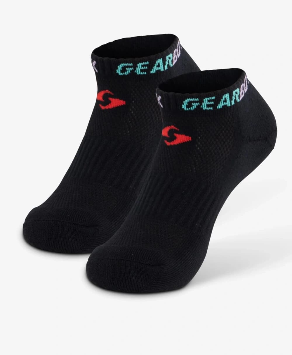 Tất Chơi Pickleball Phối Màu Đen Xanh Tím Đỏ - Gearbox No-Show Socks