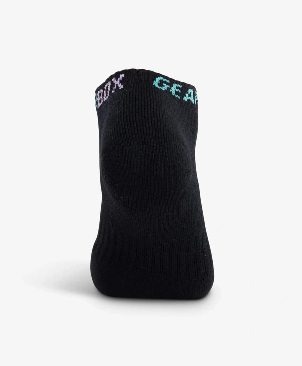 Tất Chơi Pickleball Phối Màu Đen Xanh Tím Đỏ - Gearbox No-Show Socks