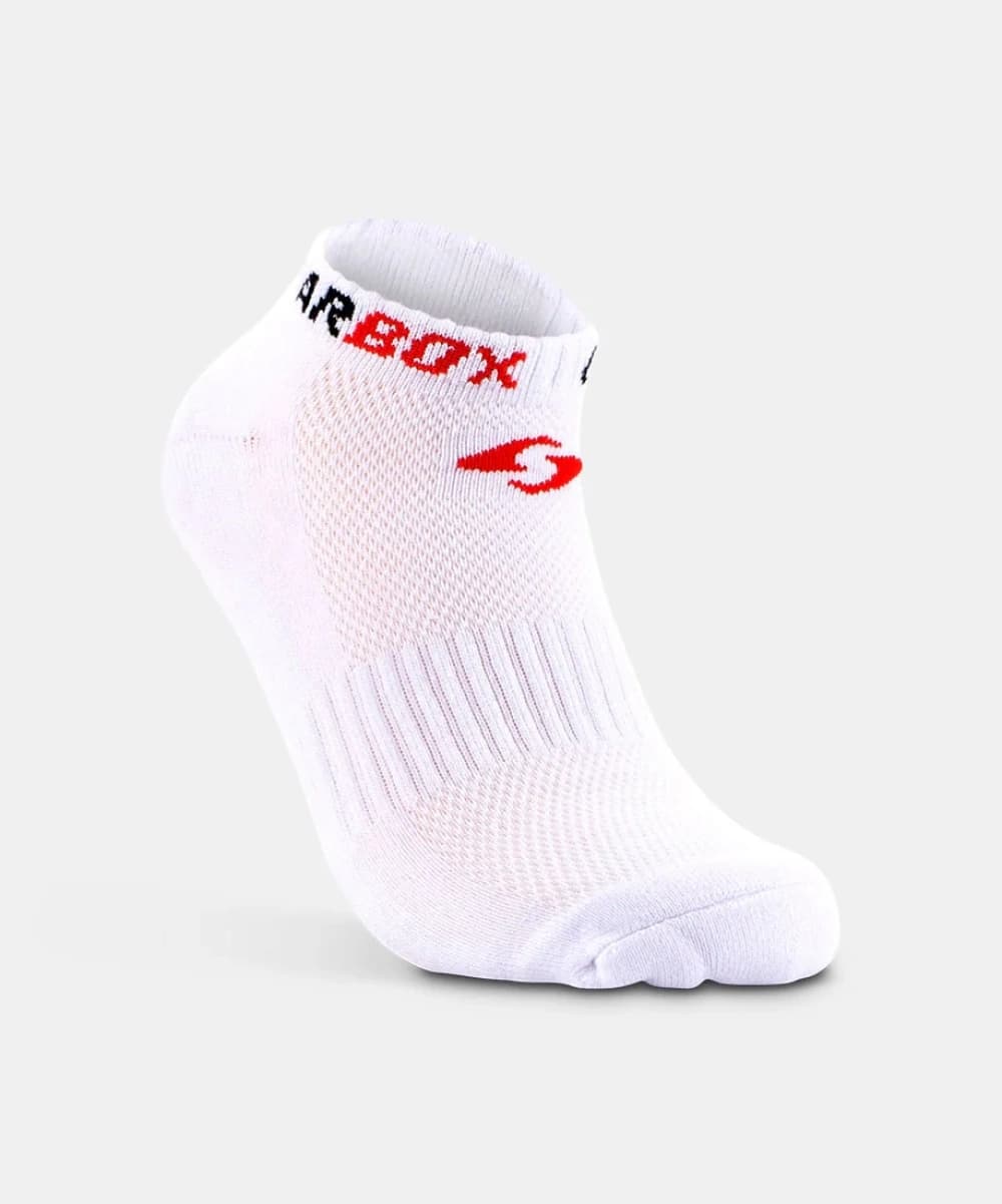 Tất Chơi Pickleball Phối Màu Trắng Đen Đỏ - Gearbox No-Show Socks