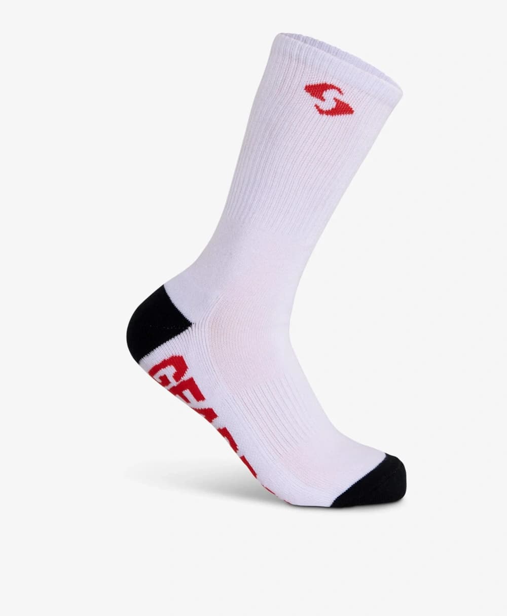 Tất Chơi Pickleball Phối Màu Trắng Đỏ - Gearbox Crew Socks