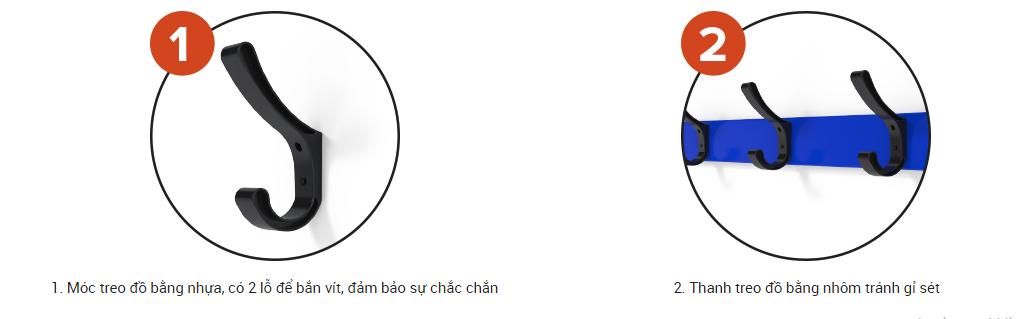 Thanh Móc Đồ Bằng Nhôm Dài 2M Sodex Sport Mã Sản Phẩm S36040