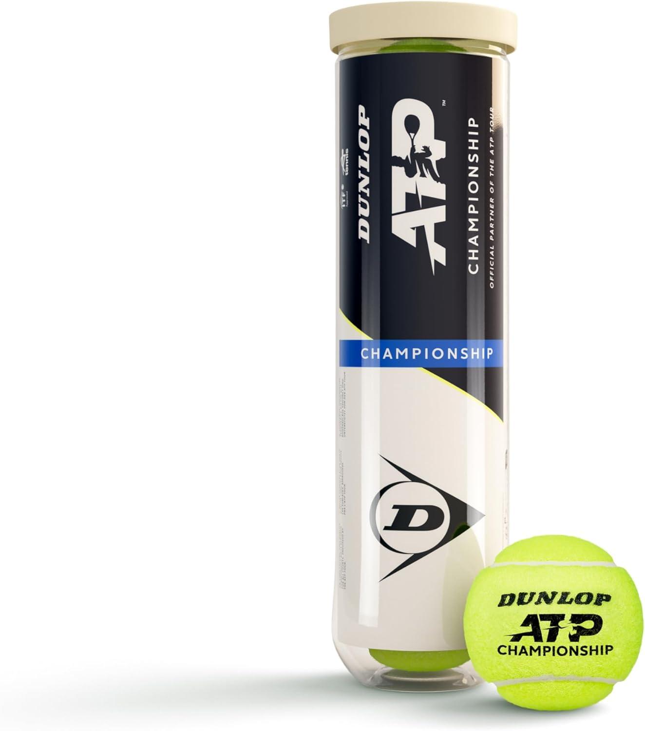 Thùng 18 Hộp Bóng Tennis Dunlop ATP Championship Năm 2025 | 601627 (4 quả/hộp)