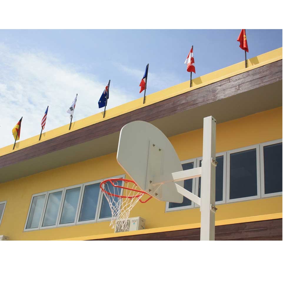 Trụ Bóng Rổ Ngoài Trời Chôn Cố Định, Chiều Cao Vành Rổ Điều Chỉnh: 2.6m - 3.05m Sodex Sport Mã Sản Phẩm S14019