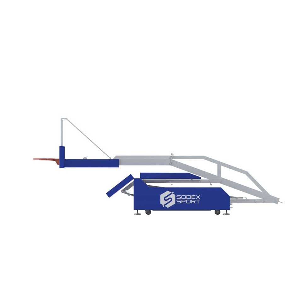 Trụ Bóng Rổ Thi Đấu Di Động Xếp Thép Mạ Kẽm, Tầm Vươn 3.25m Sodex Sport Mã Sản Phẩm S14650-CPT