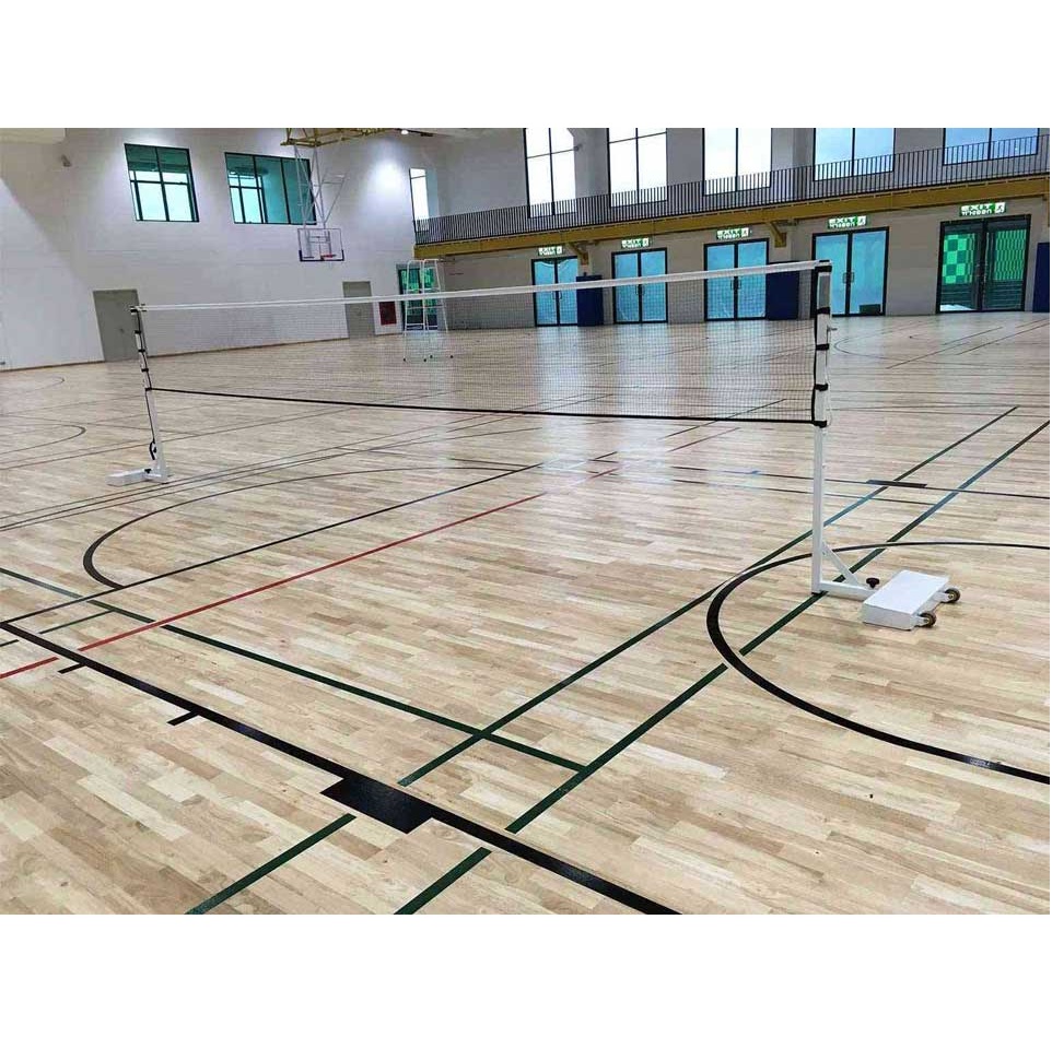 Trụ Cầu Lông Thi Đấu Di Động, Sơn Trắng, Chiều Cao Có Thể Điều Chỉnh, Đối Trọng Thép 62kg Sodex Sport Mã Sản Phẩm S27240