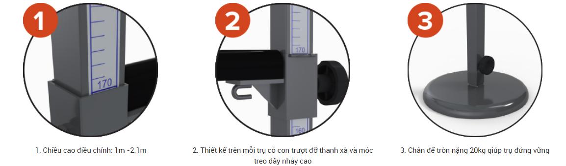 Trụ Nhảy Cao Tập Luyện Sodex Sport Mã Sản Phẩm S63021