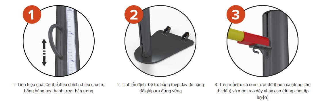 Trụ Nhảy Cao Thi Đấu Bằng Nhôm Sodex Sport Mã Sản Phẩm S63042