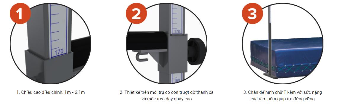 Trụ Nhảy Cao Trường Học Sodex Sport Mã Sản Phẩm S63001