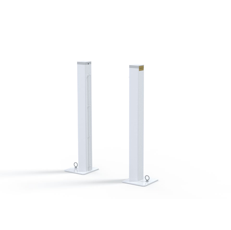 Trụ Tennis Đặt Nổi, Ống Thép Mạ Kẽm Vuông 100 x 100mm, Tăng Đơ Trong Sodex Sport Mã Sản Phẩm S25256