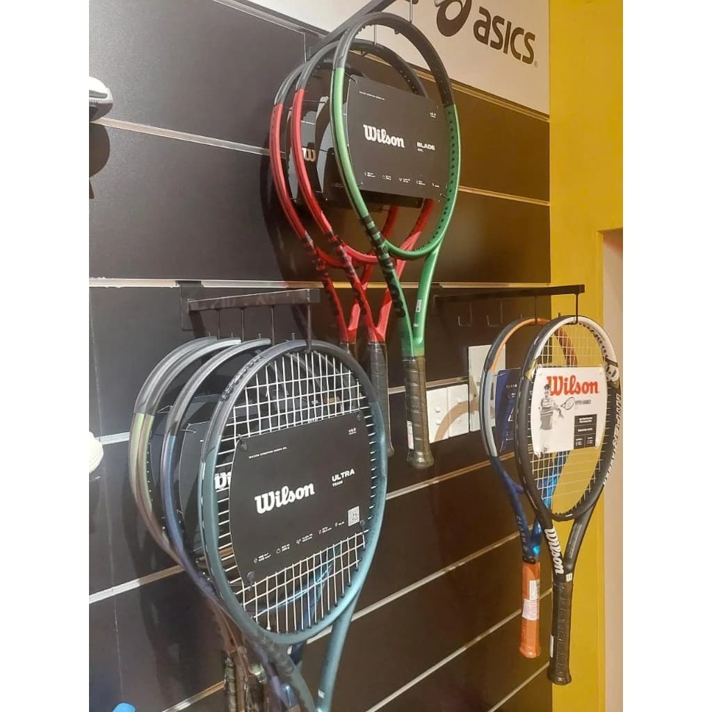 Trưng Bày Cửa Hàng Thể Thao Với Móc 4 râu treo phụ kiện đa năng dài 35cm móc râu treo vợt cầu lông tennis vợt pickleball quần áo | Sports store display