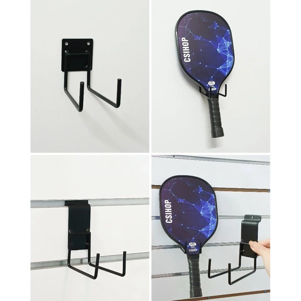 Móc Treo Vợt Pickleball Sắt dài 15cm sắt sơn tĩnh điện - Bắn vít trực tiếp