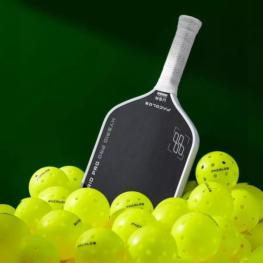 Vợt Pickleball Facolos Pro Series – Hybrid Pro 16mm White