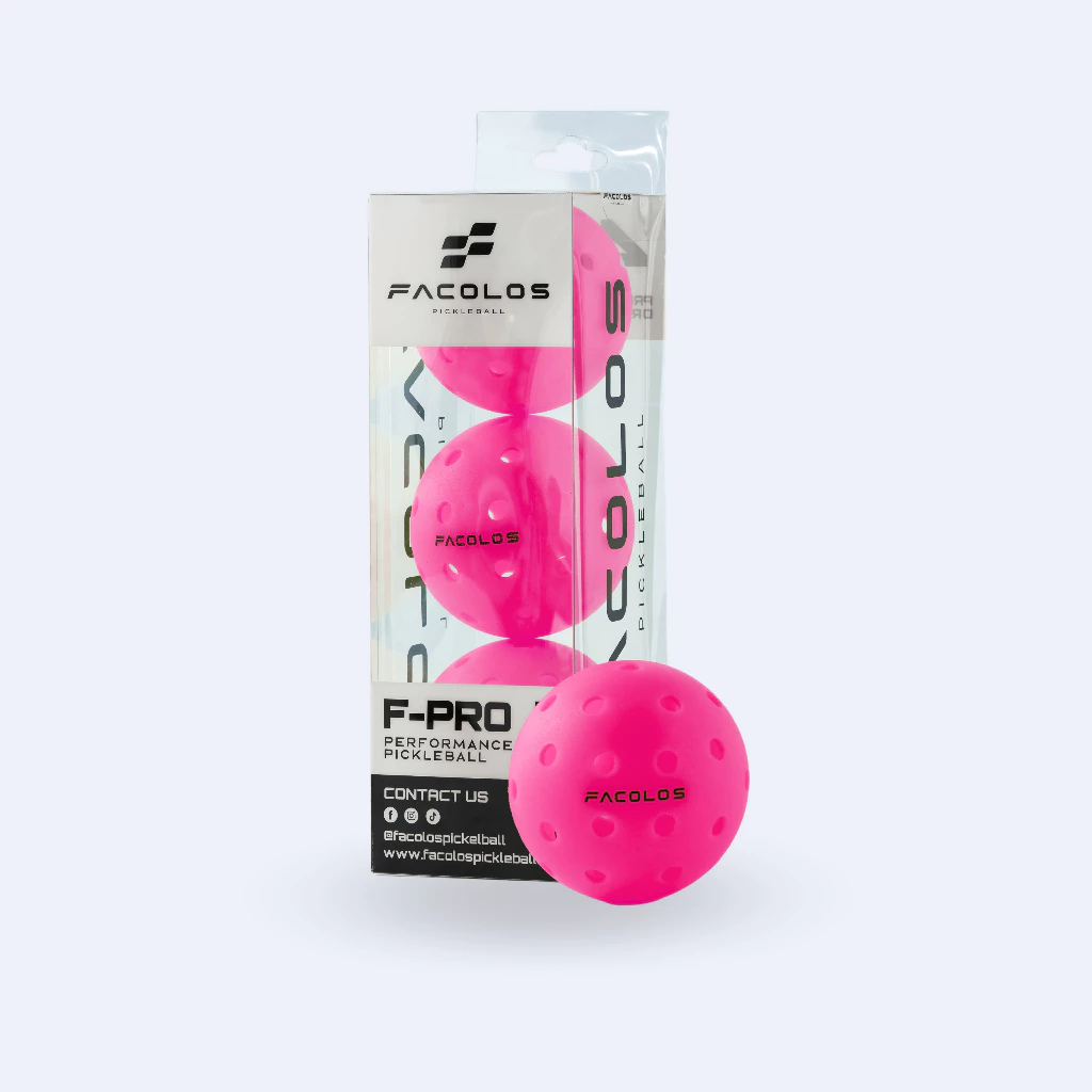 Bóng Pickleball Facolos F-Pro Performance - Hộp 6 Quả Màu 40 lỗ D74mm