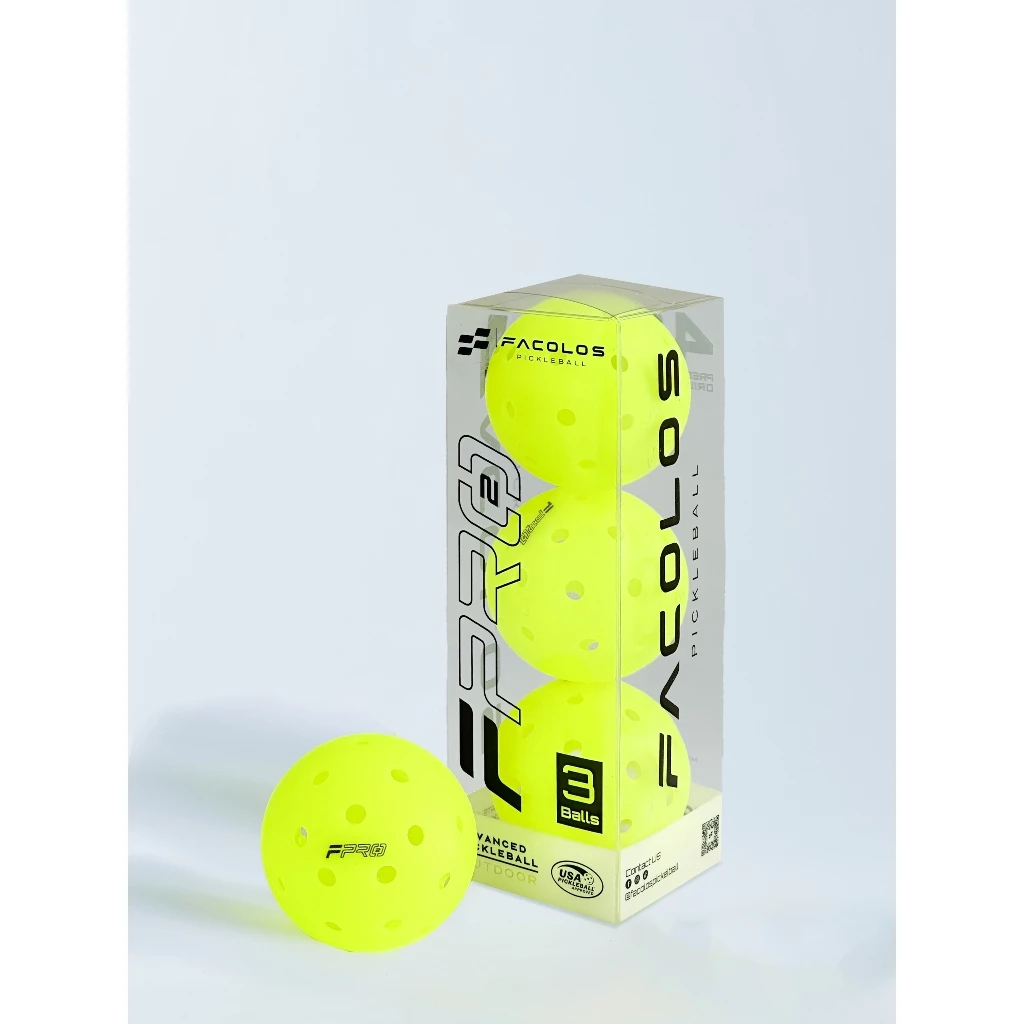 Bóng Pickleball Facolos F-Pro Gen 2 Performance - Hộp 6 Quả Màu 40 lỗ D74mm