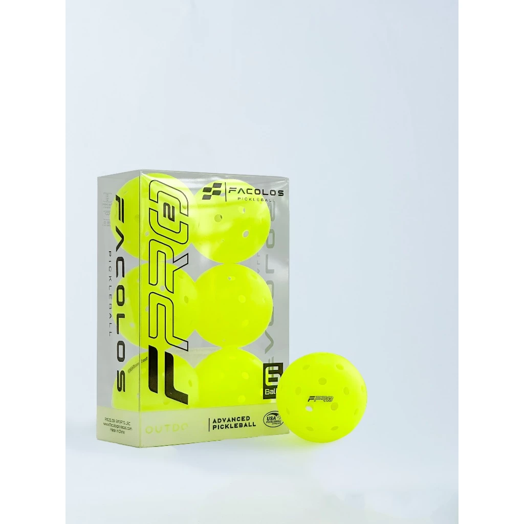 Bóng Pickleball Facolos F-Pro Gen 2 Performance - Hộp 3 Quả Màu 40 lỗ D74mm