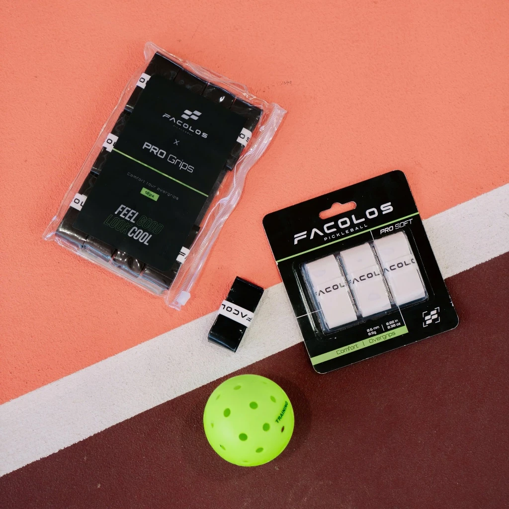 Quấn Cán Vợt Pickleball Facolos Pro Grips – Vỷ 12 Chiếc PU Cao Cấp