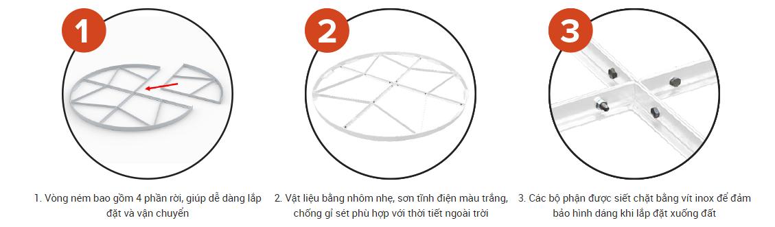 Vòng Ném Đĩa, Đường Kính 2.50M Sodex Sport Mã Sản Phẩm S62001