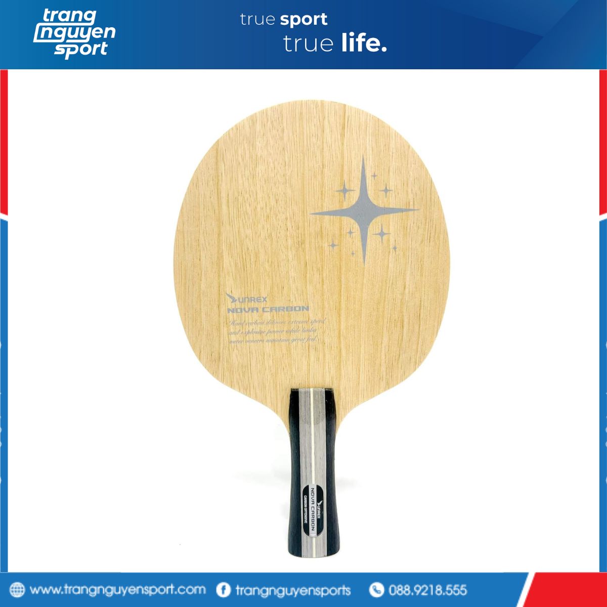 [Chính hãng] Cốt vợt Bóng Bàn Unrex Nova Carbon