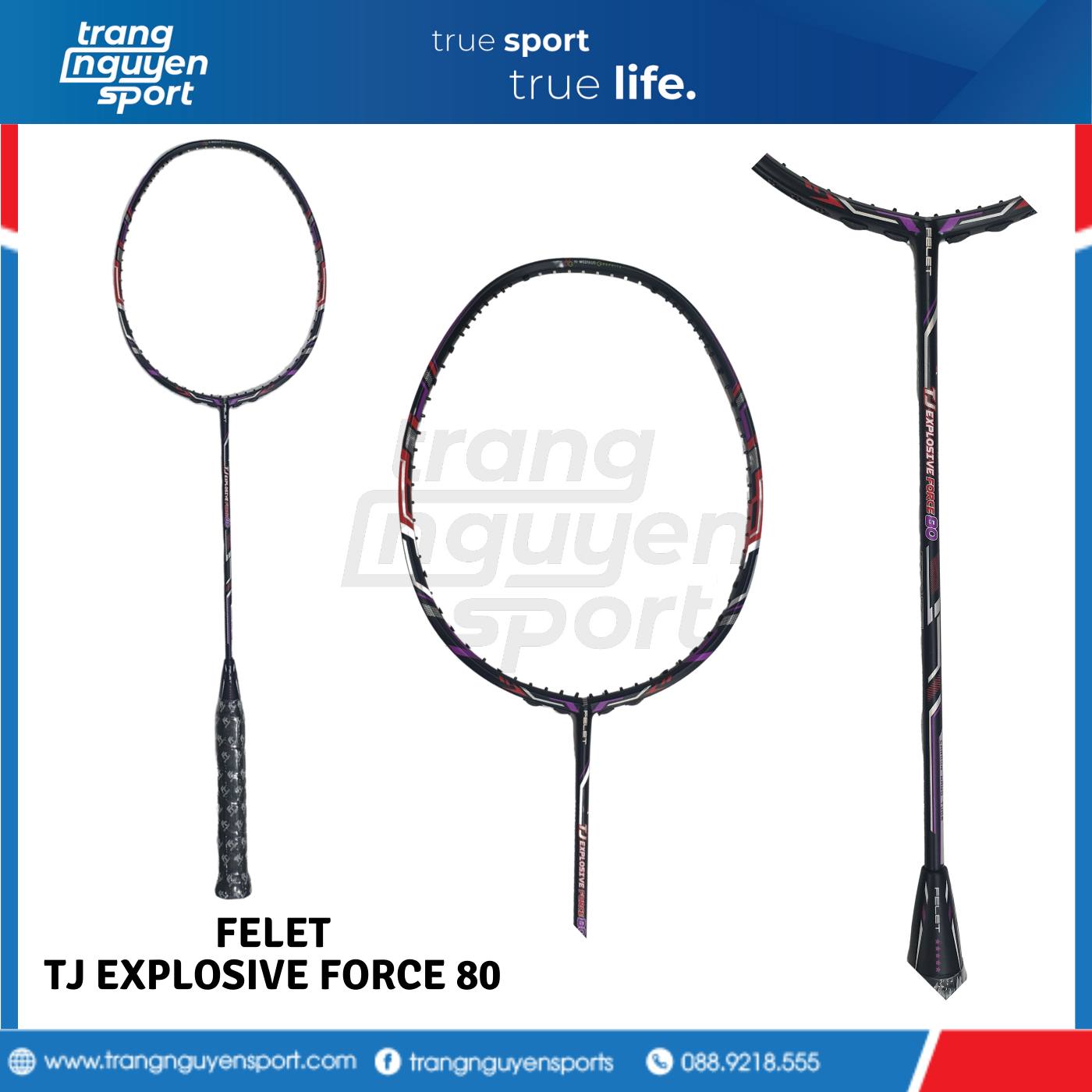 Vợt Cầu Lông Felet  TJ EXPLOSIVE FORCE 80