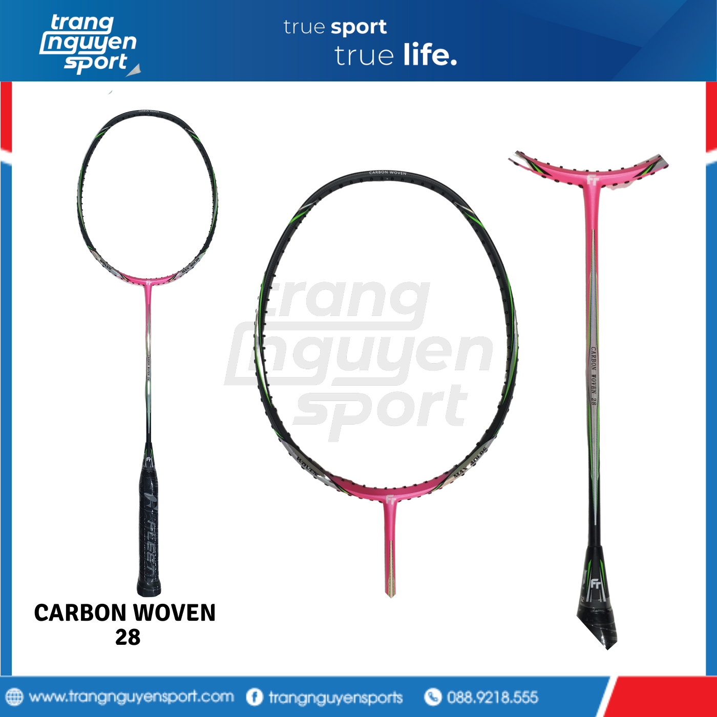 VỢT CẦU LÔNG FELET  CARBON WOVEN 28