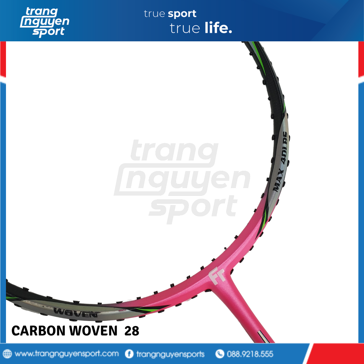 VỢT CẦU LÔNG FELET  CARBON WOVEN 28