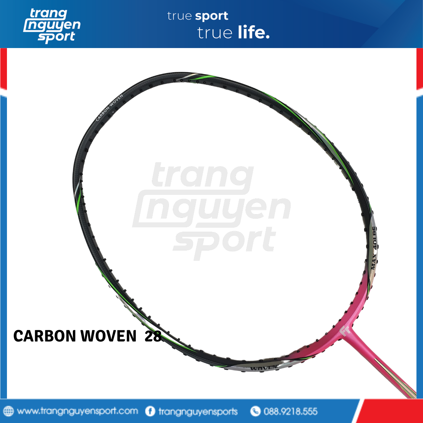 VỢT CẦU LÔNG FELET  CARBON WOVEN 28