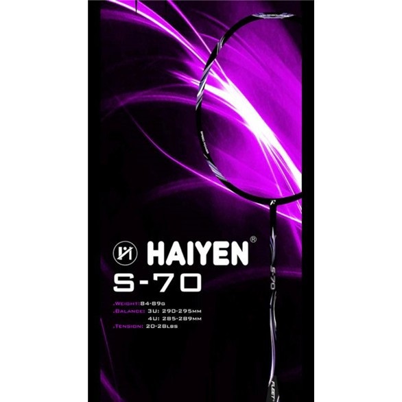 Vợt Cầu Lông Fleet Haiyen S70 - Có hàng 3U, 4U Chính Hãng Mới Về