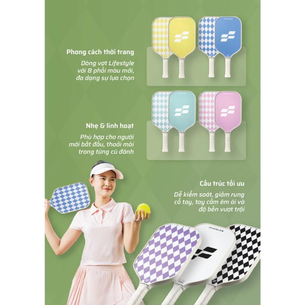Vợt Pickleball Facolos Lifestyle Series – Ballet Royal Collection 16mm