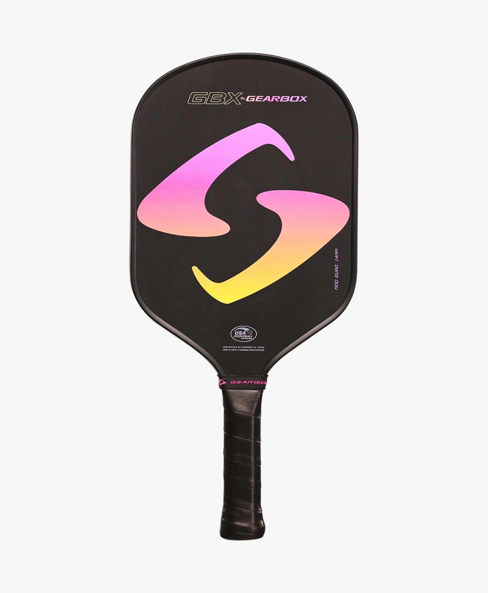 Vợt Pickleball Gearbox GBX by Gearbox ModQuad - Đen Hồng - 8.0 oz | GB125
