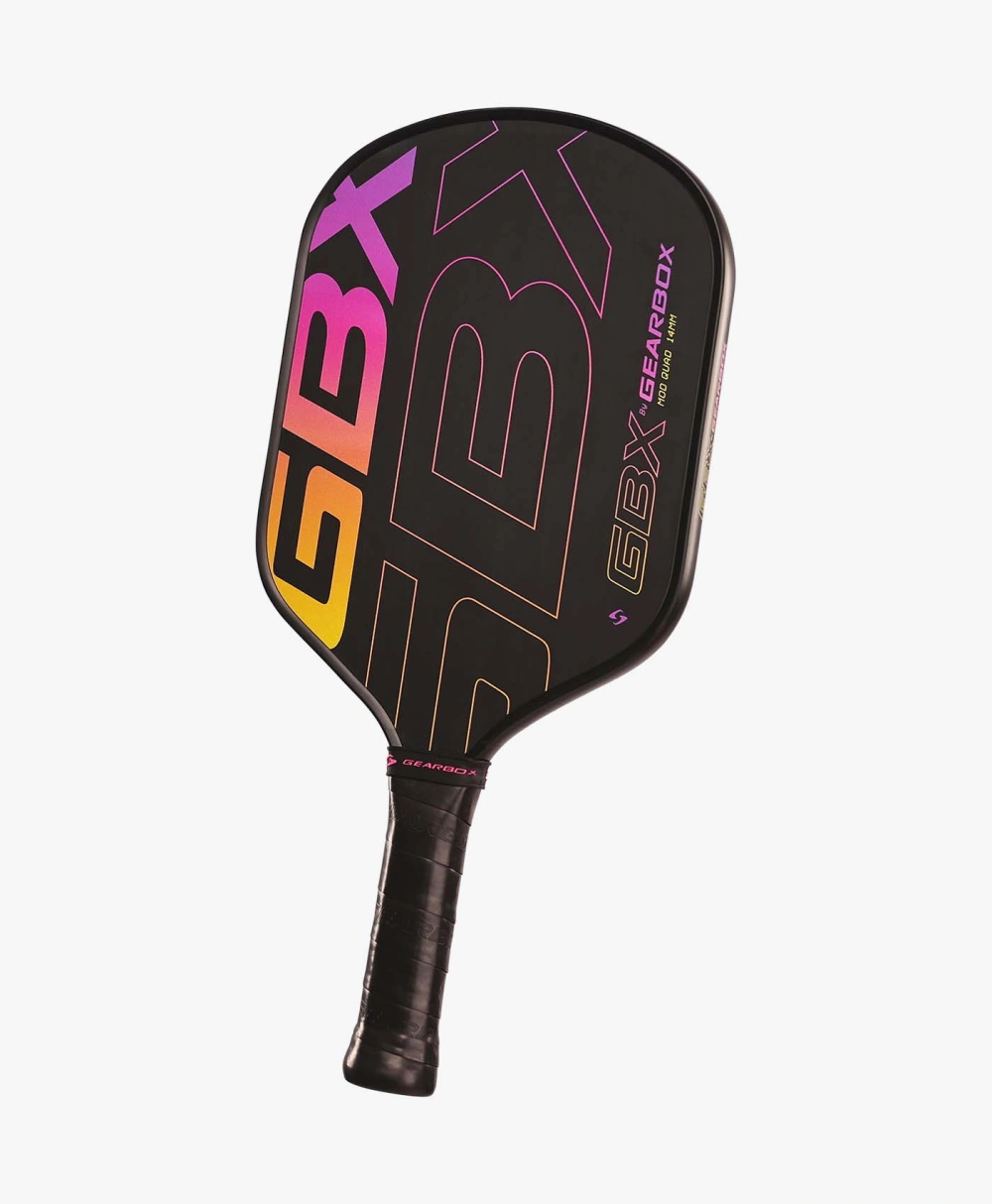 Vợt Pickleball Gearbox GBX by Gearbox ModQuad - Đen Hồng - 8.0 oz | GB125