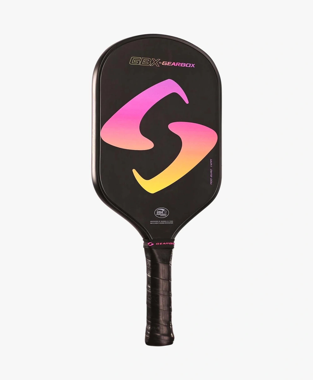 Vợt Pickleball Gearbox GBX by Gearbox ModQuad - Đen Hồng - 8.0 oz | GB125