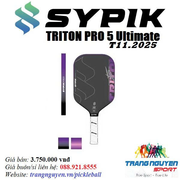 Vợt Pickleball Sypik Triton Pro 5 Ultimate - Màu Tím