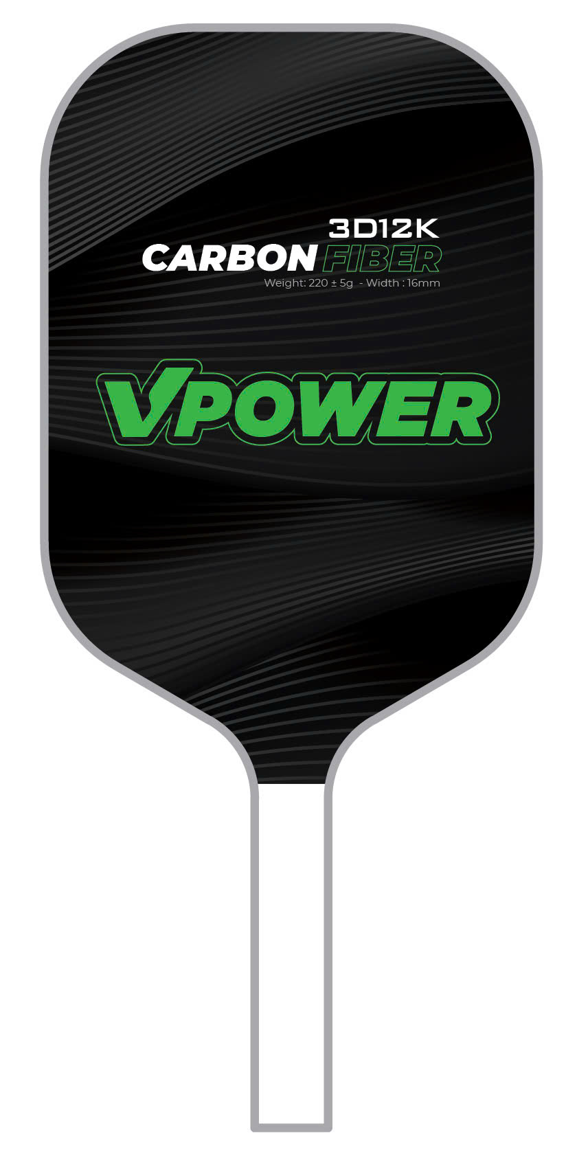 Vợt Pickleball Vpower Cabon 3D Carbon Fibre