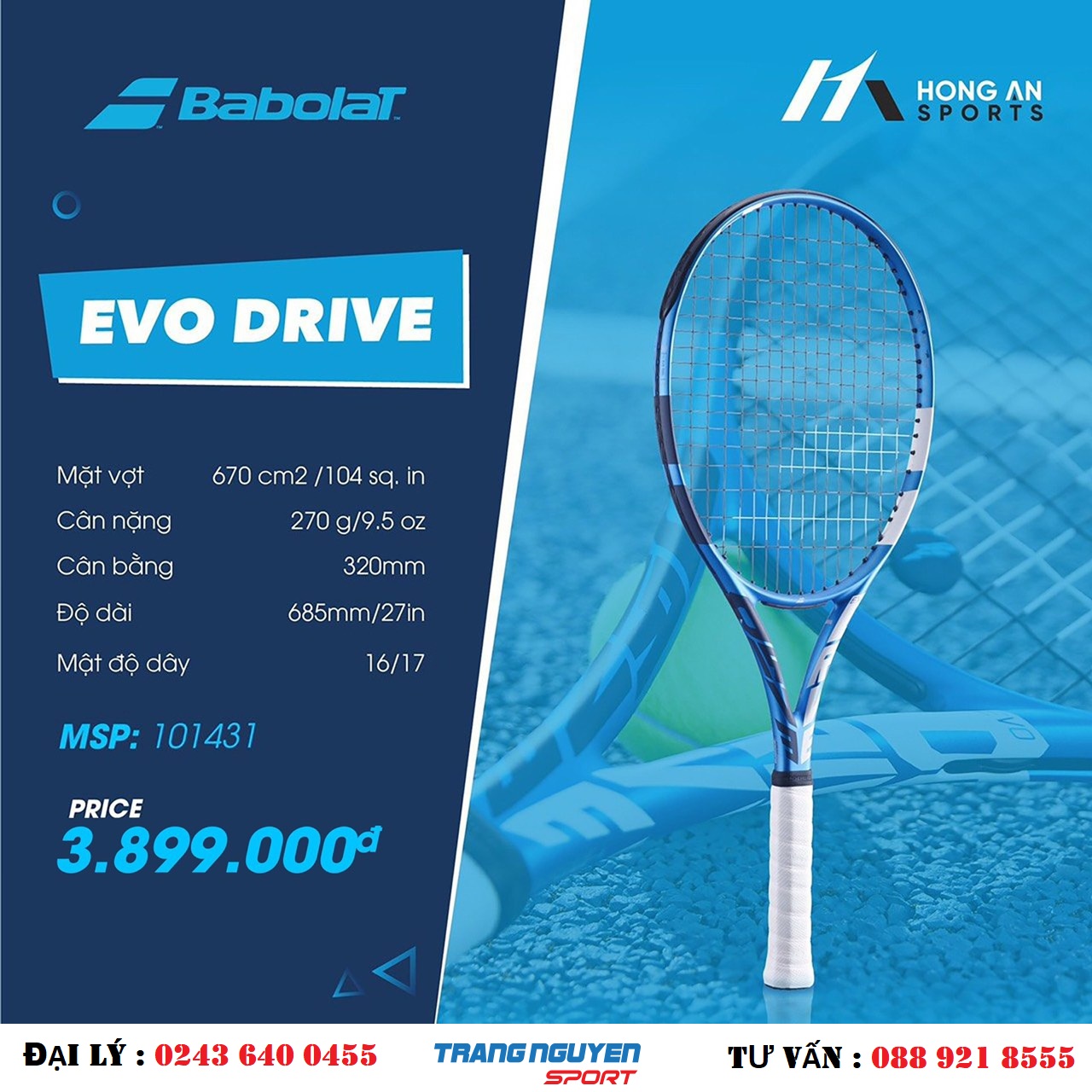 Vợt Tennis Babolat - Báo Giá Tổng Hợp