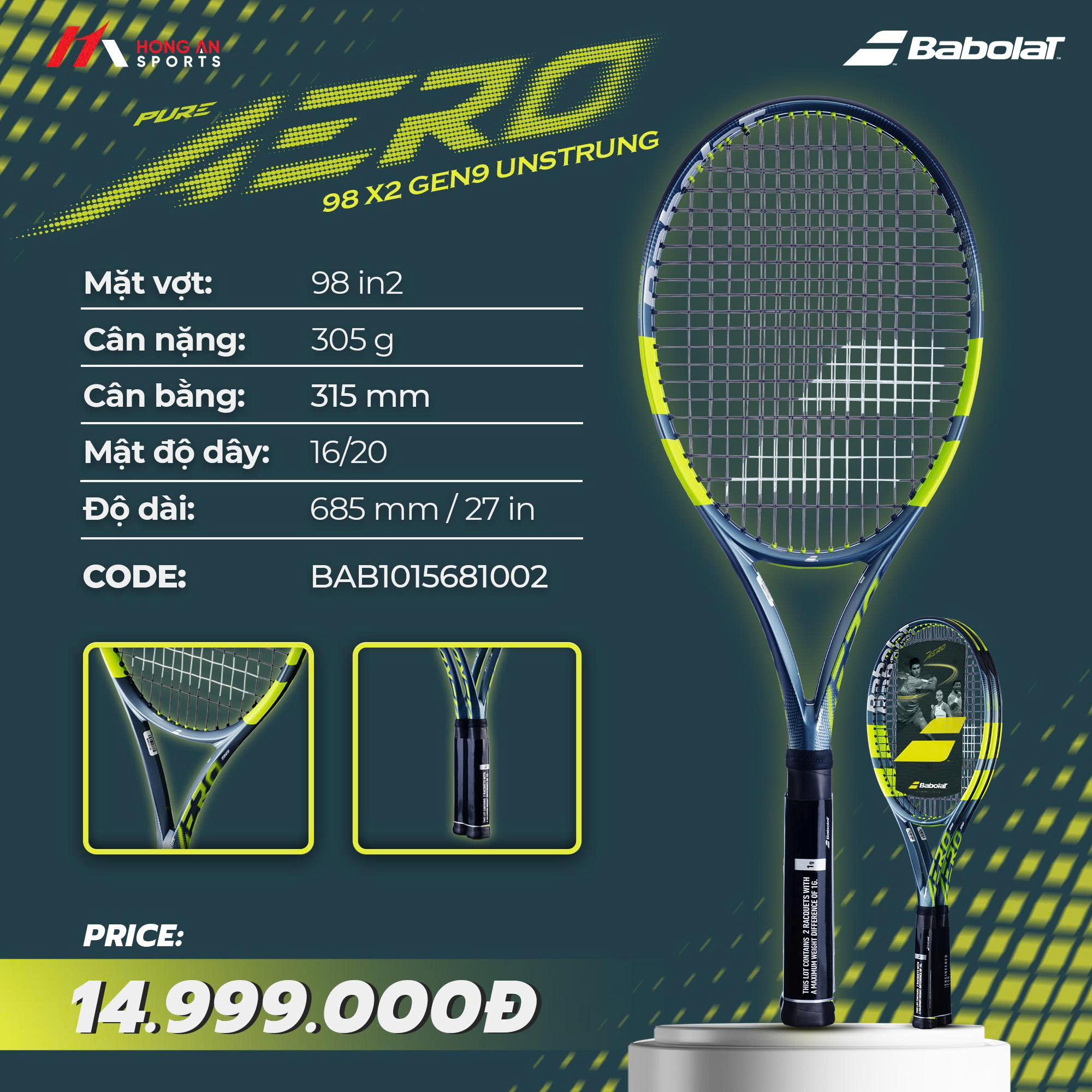 Vợt Tennis Babolat Pure Aero Gen9 Chính Hãng - Báo Giá Mới