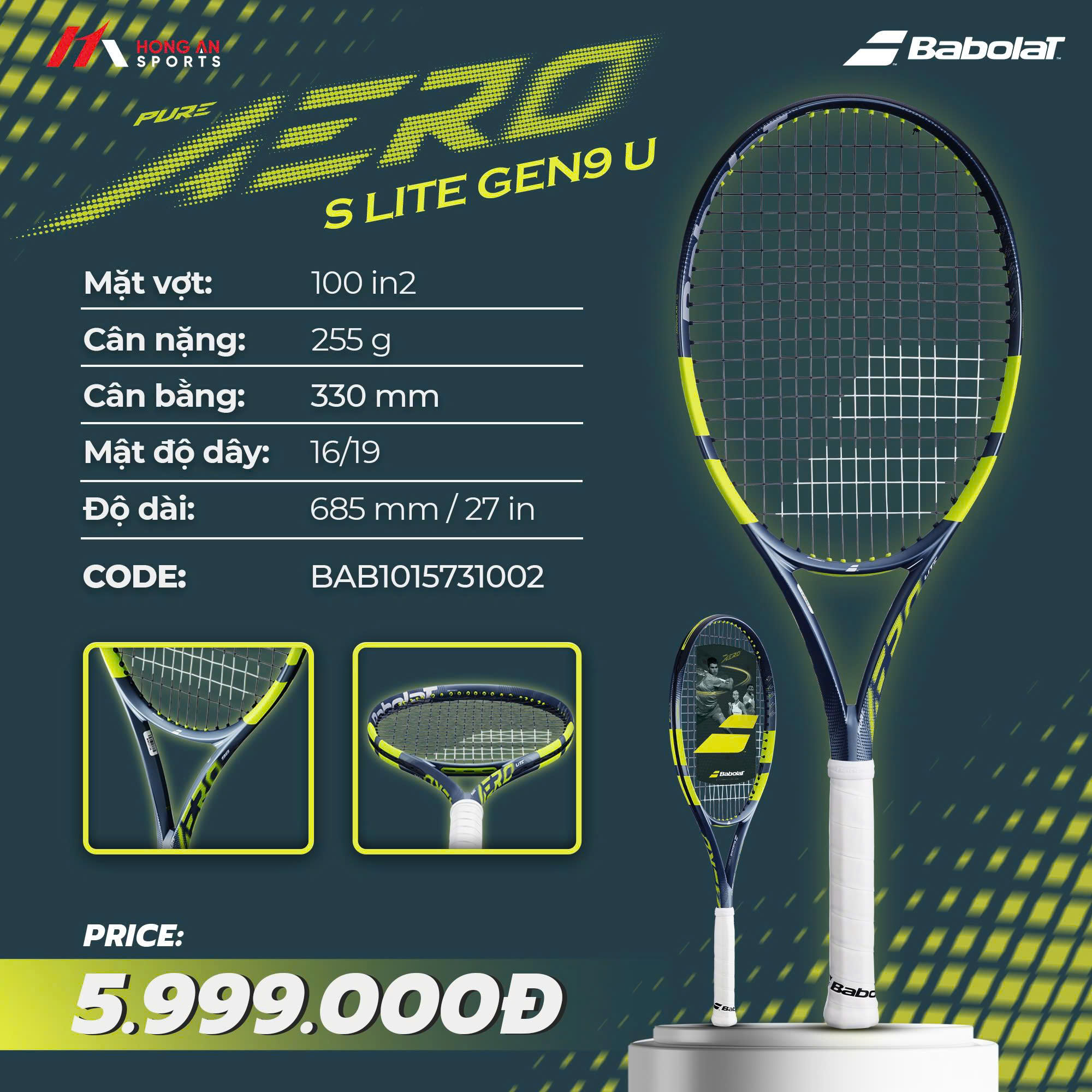 Vợt Tennis Babolat Pure Aero Gen9 Chính Hãng - Báo Giá Mới
