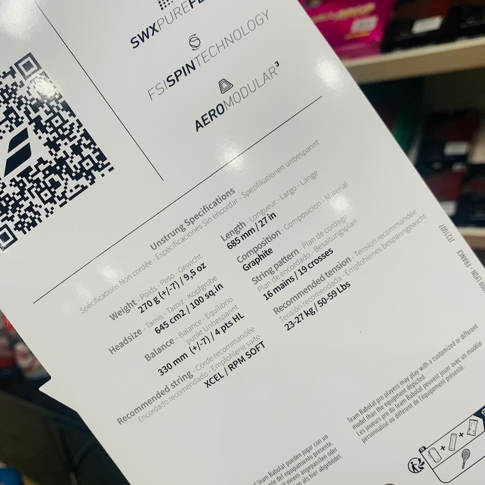 Vợt Tennis Babolat Pure Aero Lite 2023 (270gr)