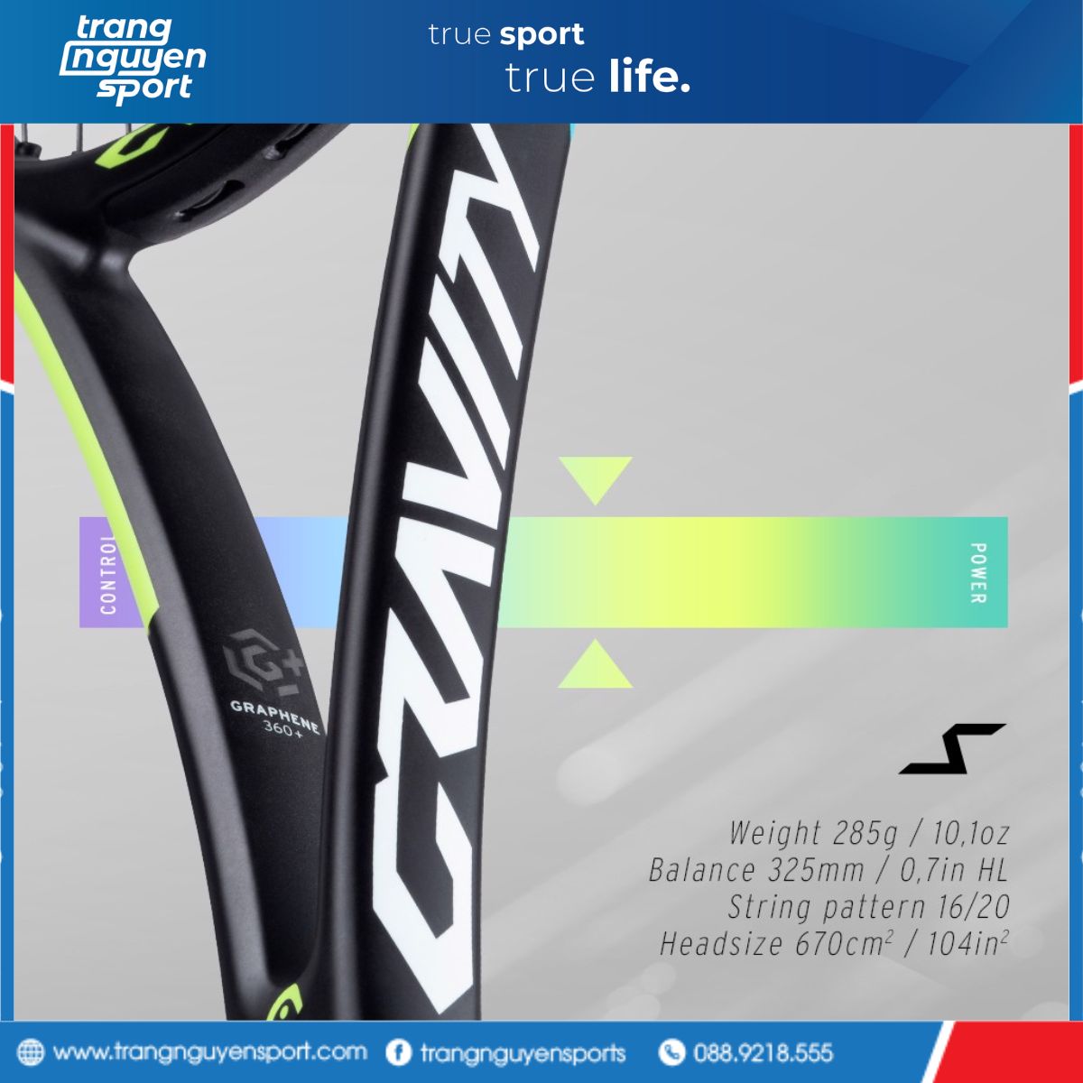 Vợt tennis Head Gravity S 2021- 285 gr