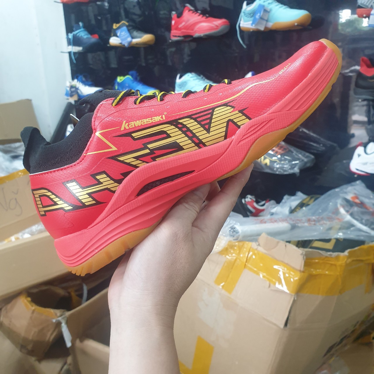 Giày Cầu Lông Kawasaki 3303 - Màu Đỏ