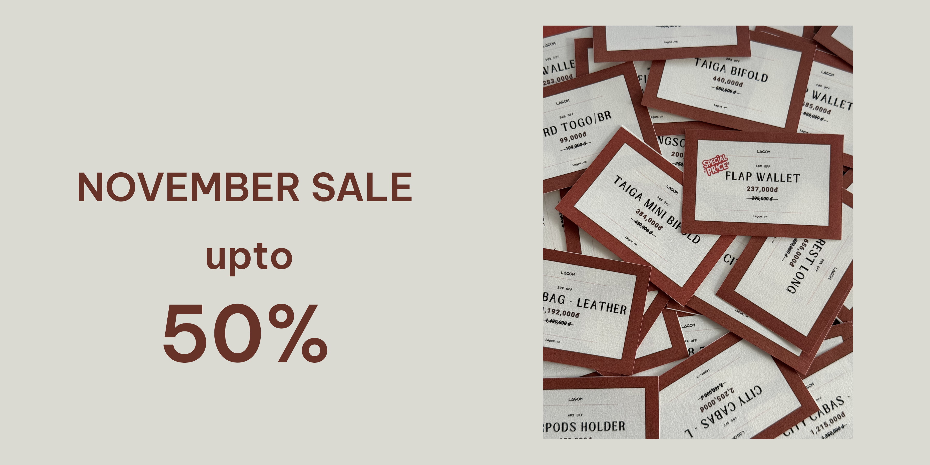 NOVEMBER SALE