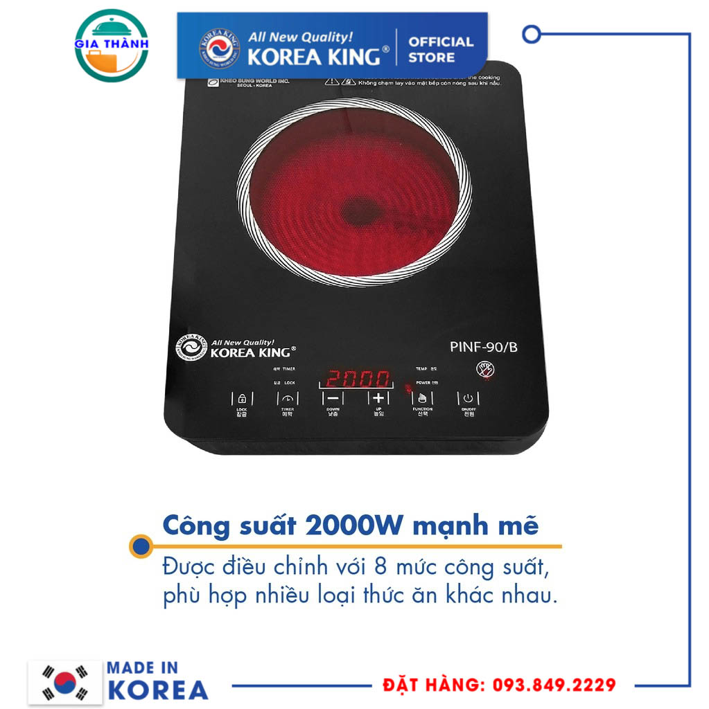 Bếp hồng ngoại Korea King - PINF-90/B