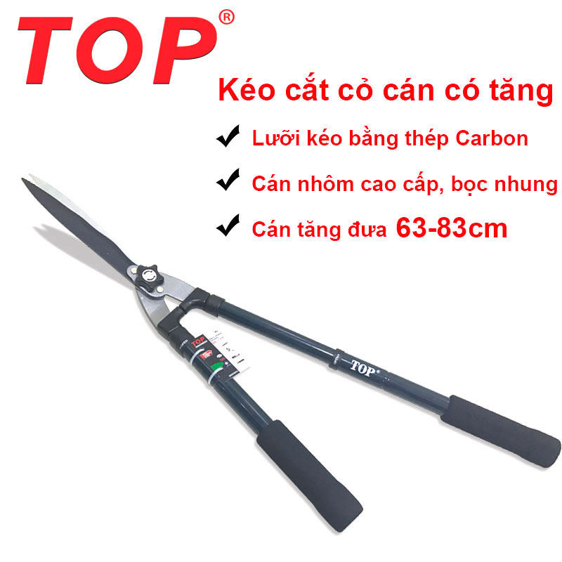 Kéo Cắt Cỏ Hàng Rào TOP tay nhung, có tăng