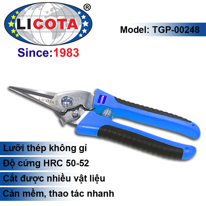 Kéo Cắt Cành Nhọn 8" Licota ***