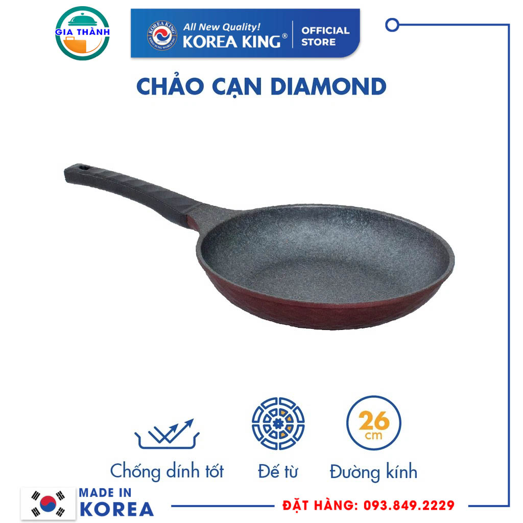 Chảo Diamond dùng cho các loại bếp (Cạn) - KFP-26DI